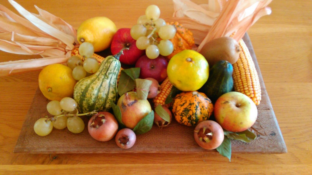 Cesto di frutta offerto agli ospiti